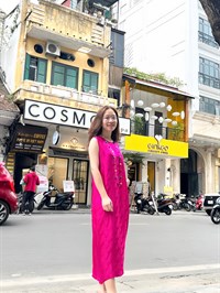 Váy lụa hoa
