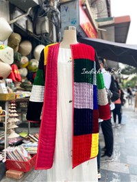 Áo bông lập thể dài